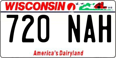 WI license plate 720NAH