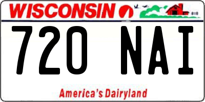 WI license plate 720NAI