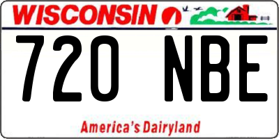 WI license plate 720NBE