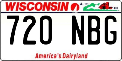 WI license plate 720NBG