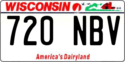 WI license plate 720NBV