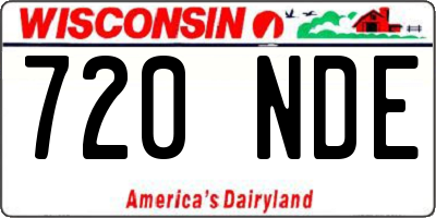 WI license plate 720NDE