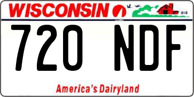 WI license plate 720NDF