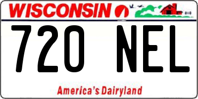 WI license plate 720NEL