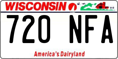WI license plate 720NFA