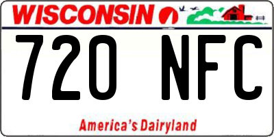 WI license plate 720NFC