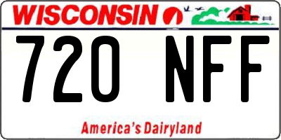 WI license plate 720NFF