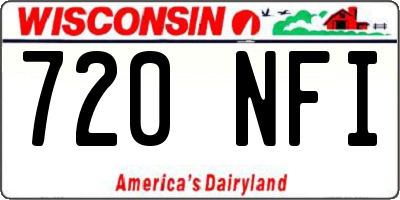 WI license plate 720NFI
