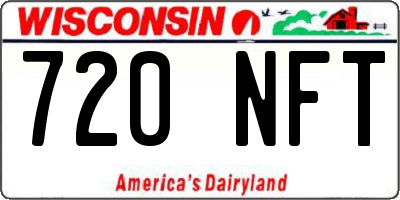 WI license plate 720NFT
