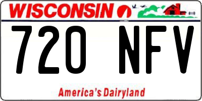 WI license plate 720NFV