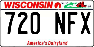 WI license plate 720NFX