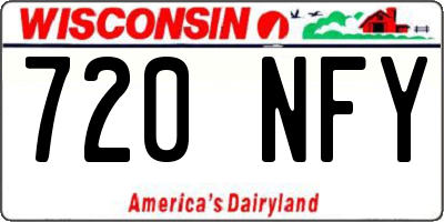 WI license plate 720NFY