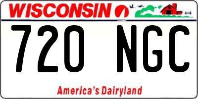 WI license plate 720NGC