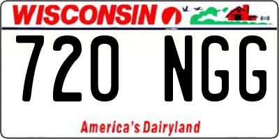 WI license plate 720NGG