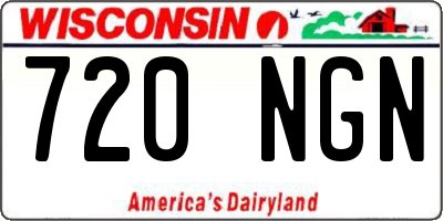 WI license plate 720NGN