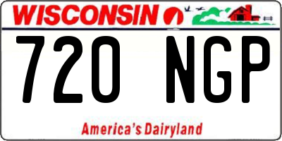 WI license plate 720NGP