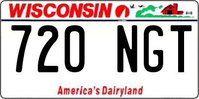 WI license plate 720NGT