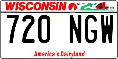 WI license plate 720NGW