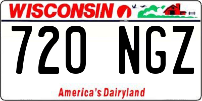 WI license plate 720NGZ