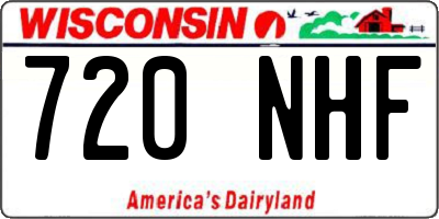 WI license plate 720NHF