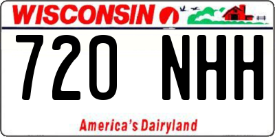 WI license plate 720NHH