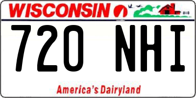 WI license plate 720NHI