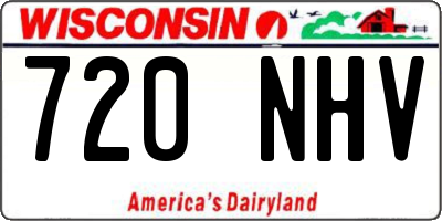 WI license plate 720NHV