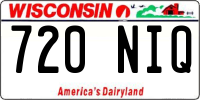 WI license plate 720NIQ
