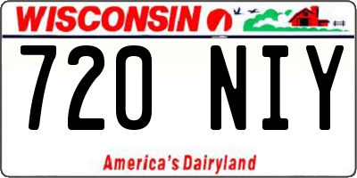 WI license plate 720NIY