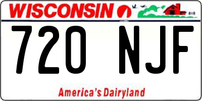 WI license plate 720NJF