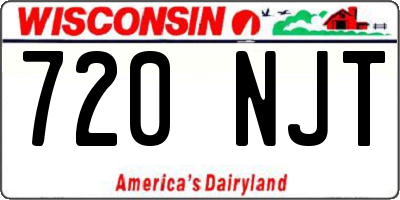 WI license plate 720NJT