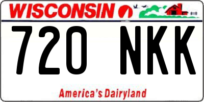 WI license plate 720NKK