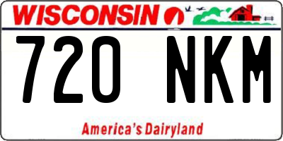 WI license plate 720NKM