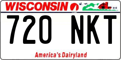 WI license plate 720NKT