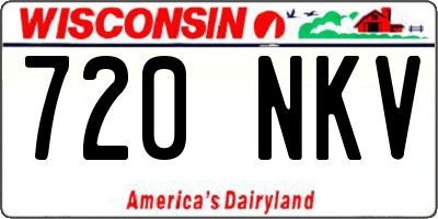 WI license plate 720NKV