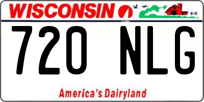 WI license plate 720NLG