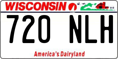 WI license plate 720NLH