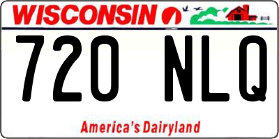 WI license plate 720NLQ