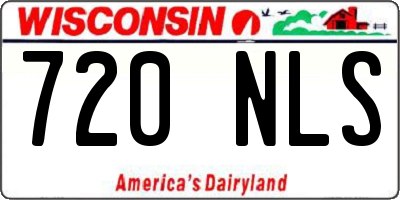 WI license plate 720NLS