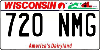 WI license plate 720NMG