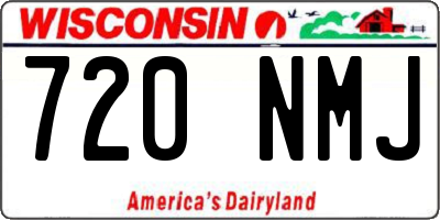 WI license plate 720NMJ
