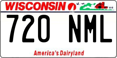 WI license plate 720NML