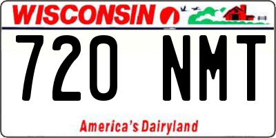 WI license plate 720NMT