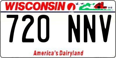 WI license plate 720NNV