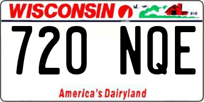 WI license plate 720NQE