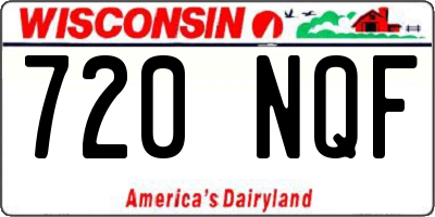 WI license plate 720NQF