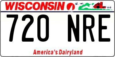 WI license plate 720NRE