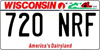 WI license plate 720NRF