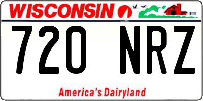 WI license plate 720NRZ