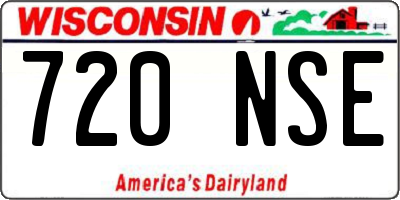 WI license plate 720NSE